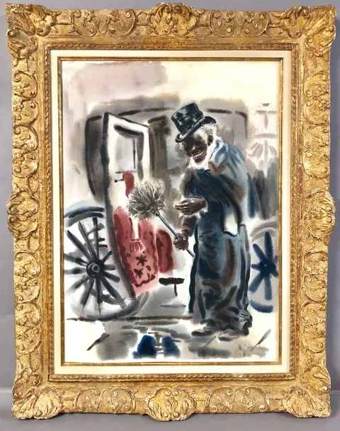 George Grosz, The Voice of the City and Other Stories, Watercolor on Paper