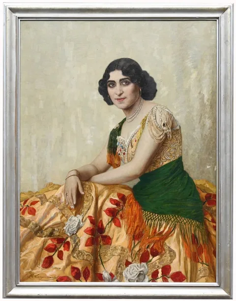 Untitled by Ludwig von Langenmantel, Oil on Canvas, offered Feb 2025