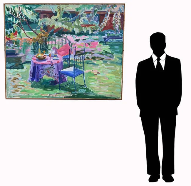 Joseph B. O'Sickey, Love Seat and Table - Pink Variations, Oil on Canvas