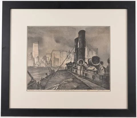 John A. Noble, Ghost of a Bygone Ferry, print (other)