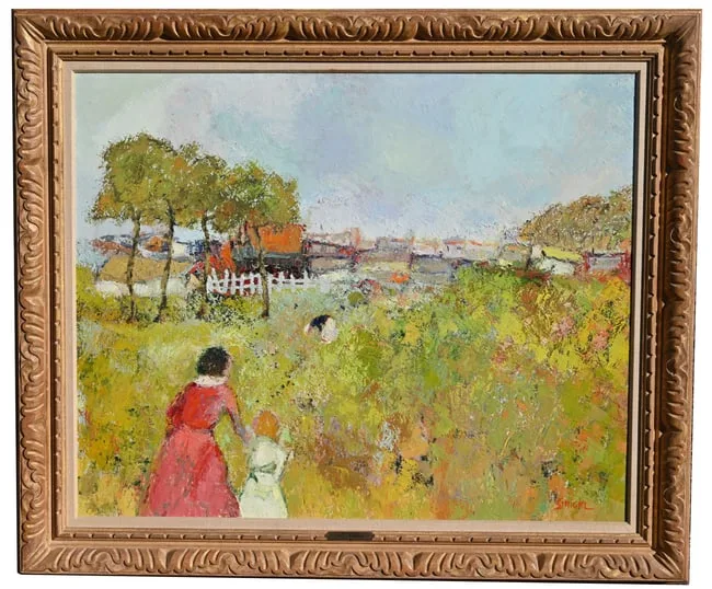 Rencontre by Yuri Sinicki, Oil on Canvas, sold Feb 2025