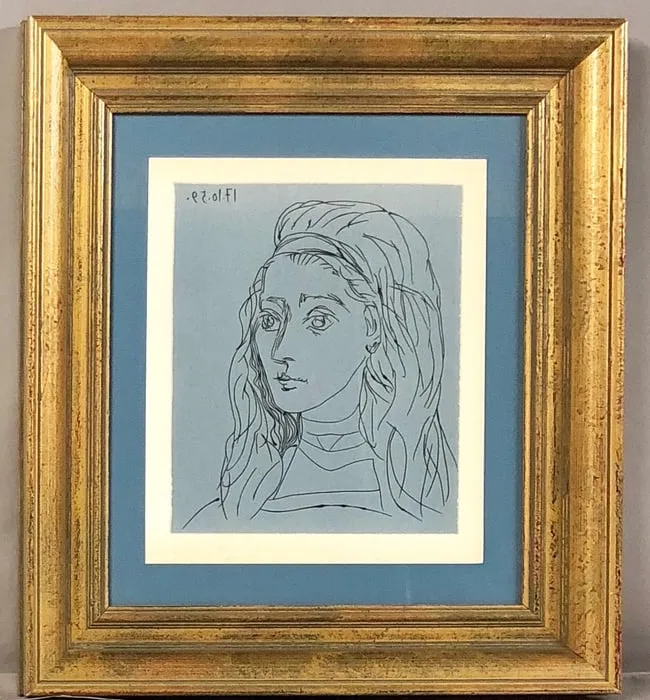 Untitled by Pablo Picasso, Linocut, sold Feb 2025