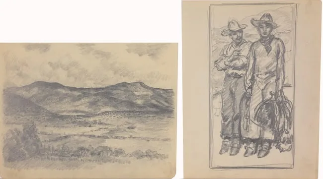 Untitled by Francis Luis Mora, Pencil, sold Feb 2025