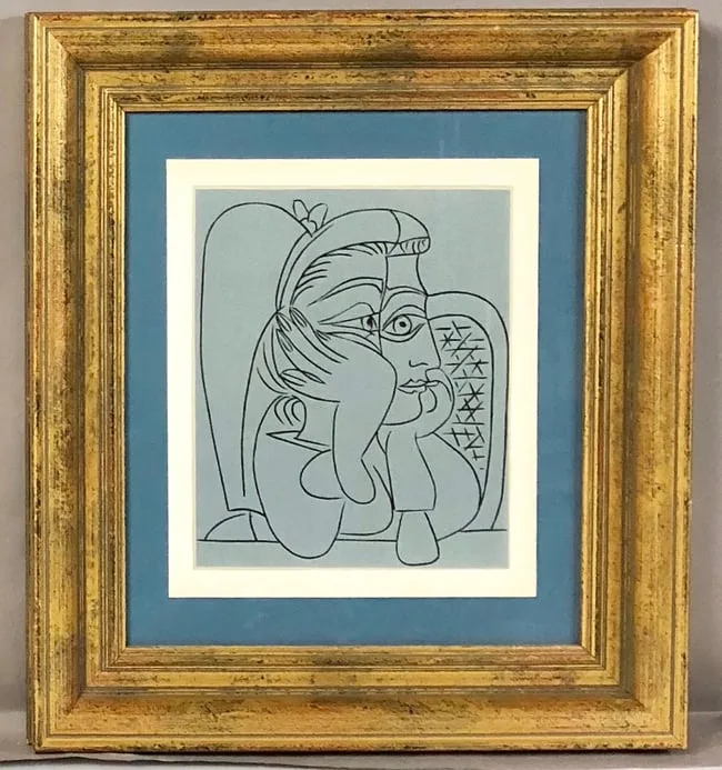 Untitled by Pablo Picasso, Linocut, sold Feb 2025
