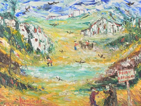 Michel Kouliche, Untitled, Oil on Canvas