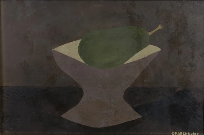 Untitled by Serge Charchoune, Oil on Board, sold Feb 2025