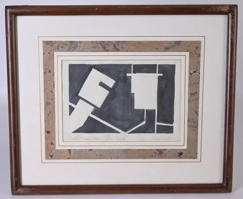 Lou Loeber, Untitled, Pencil and Watercolor on Paper