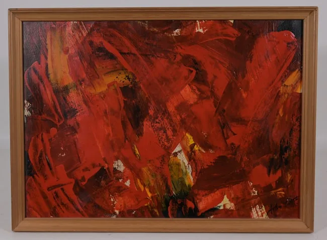 Untitled by John Little, Oil on Board, sold Feb 2025