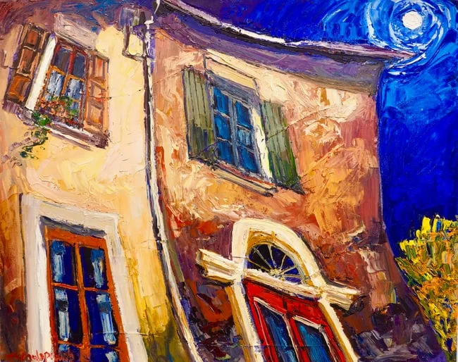 Swiss Proxy by James Michalopoulos, 1994, Oil on Canvas, sold Apr 2025