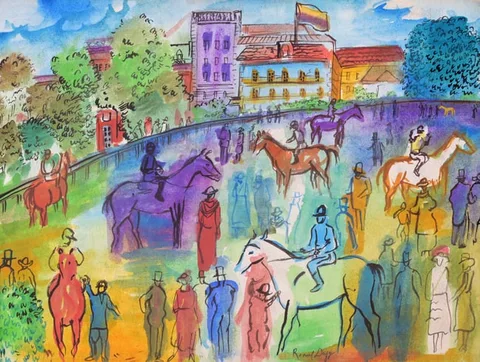 Raoul Dufy, Paddock, Watercolor on Paper