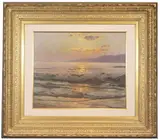 Constantin Westchiloff, Seascape at Sunset