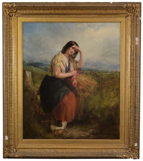 Edward John Cobbett, Country Maid, Oil on Canvas