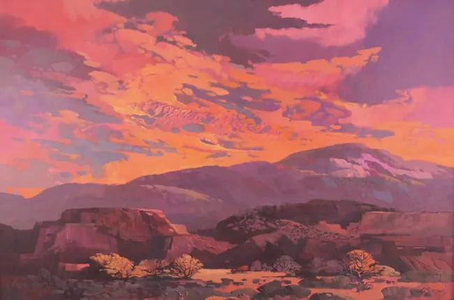 Namebe Sunset by Laurence Philip Sisson, Oil on Panel, sold Apr 2025