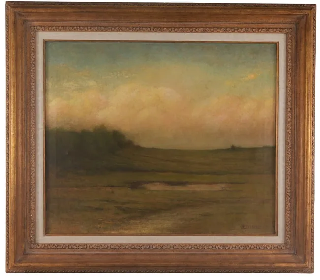 William Sartain, A Maine Landscape, Oil on Canvas
