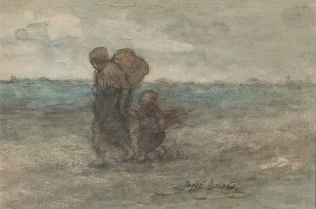 Untitled by Jozef Israëls, Watercolor, sold Apr 2025