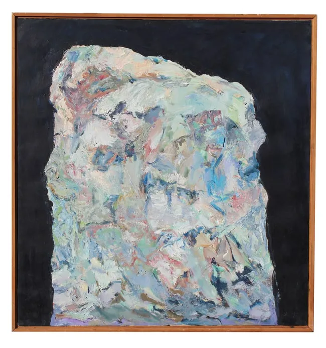 Night Rock by Thomas Koether, Oil on Canvas, sold Apr 2025