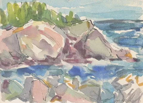 Untitled by Yolanda Fusco, Watercolor, sold Apr 2025