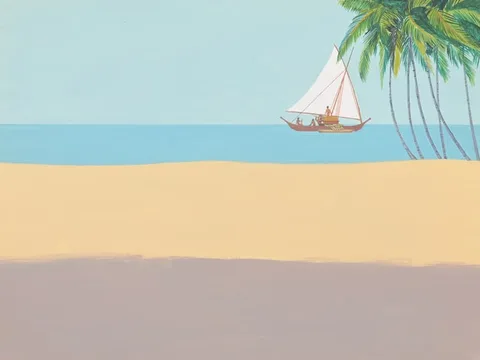 Herb Kawainui Kane, Untitled, Oil on board