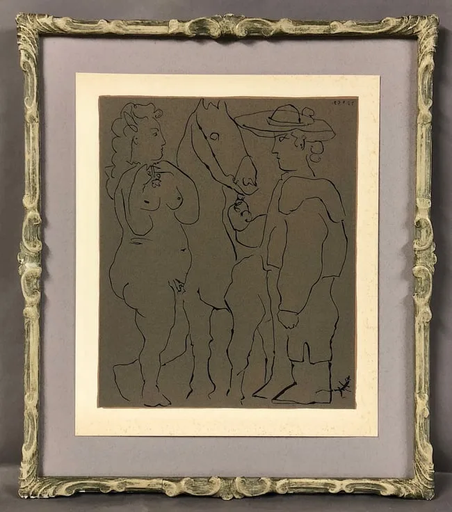 Untitled by Pablo Picasso, Linocut, sold Apr 2025