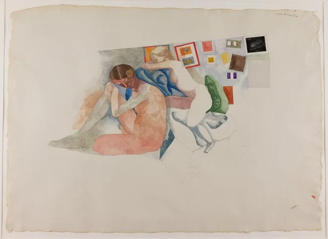 Untitled by Jorge Castillo, Watercolor on Paper, sold Jun 2025