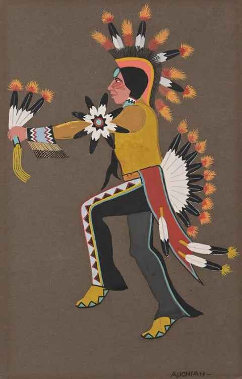 James Auchiah, Untitled, Gouache