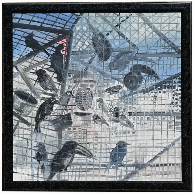 Untitled by Hunt Slonem, oil on canvas, sold Jun 2025