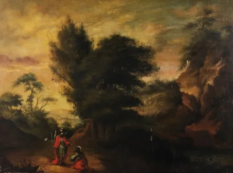 P. C. Skovgaard, Untitled, Oil on Cradled Wood