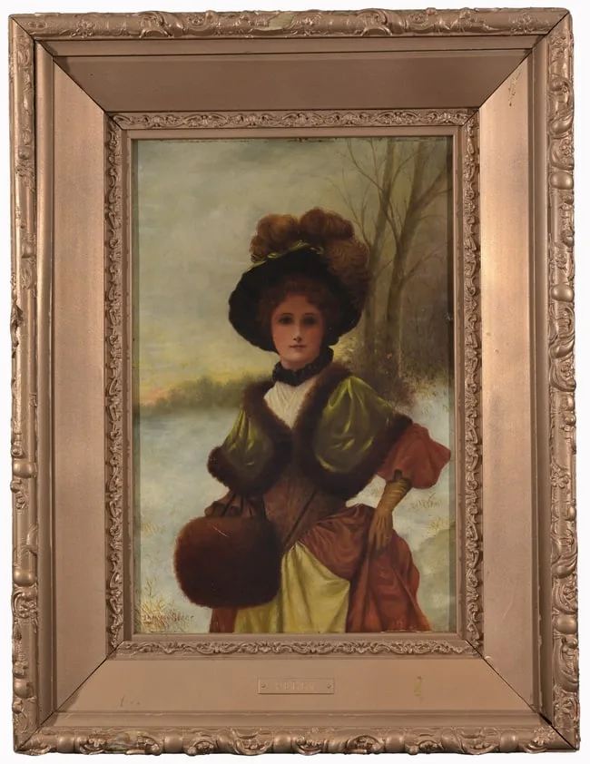 Jan van Beers, Peggy, Oil on Board