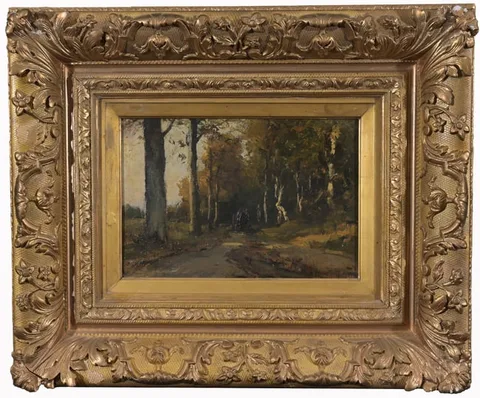 Frits Mondriaan, Birches by a Forest Track, 1916, Oil on Canvas