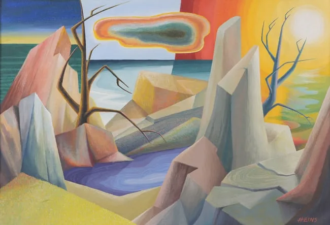 John P. Heins, Untitled, Oil on Board