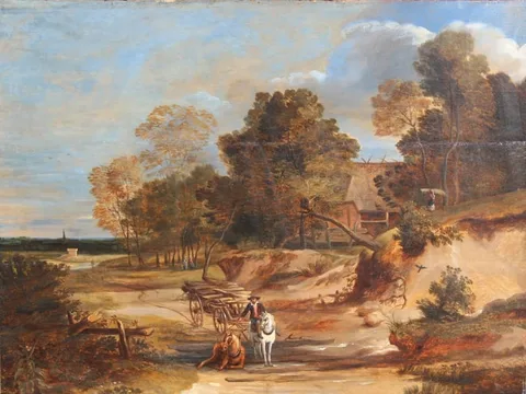 Frans Wouters, Untitled, Oil on Board