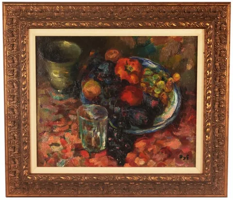 Nature Morte a La Coupe de Fruits by Marcel Dyf, Oil on Canvas, offered Jun 2025