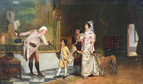 John Haynes-Williams, The Ancestor on the Tapestry, Oil on Canvas