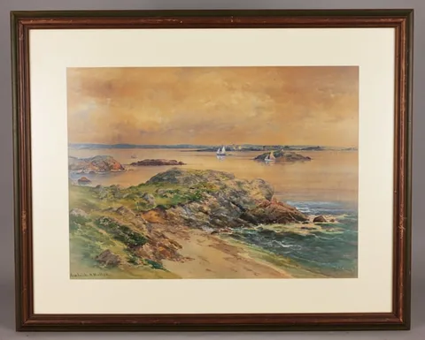 Hendricks A. Hallett, Untitled, Watercolor & Gouache on Paper