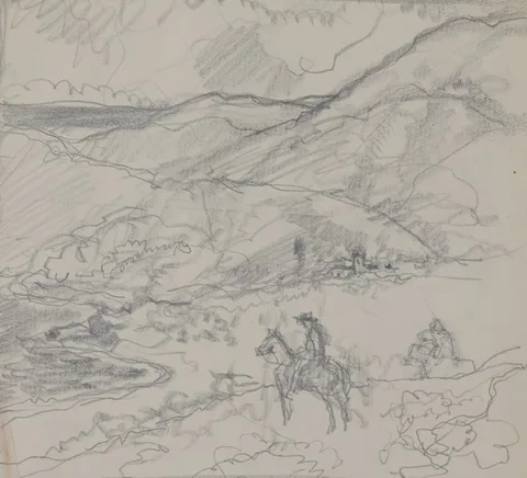 Untitled by Francis Luis Mora, pencil, sold Jun 2025