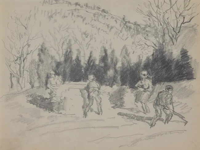 Untitled by Francis Luis Mora, pencil, sold Jun 2025
