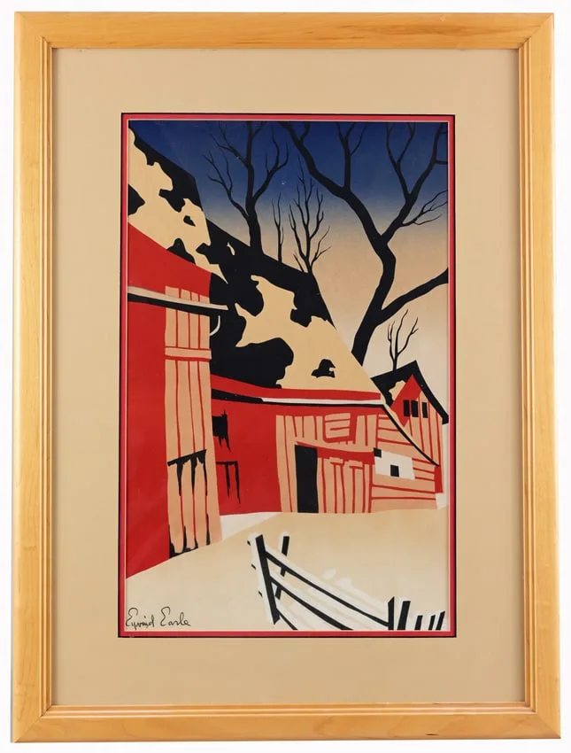 Eyvind Earle, Untitled, Gouache