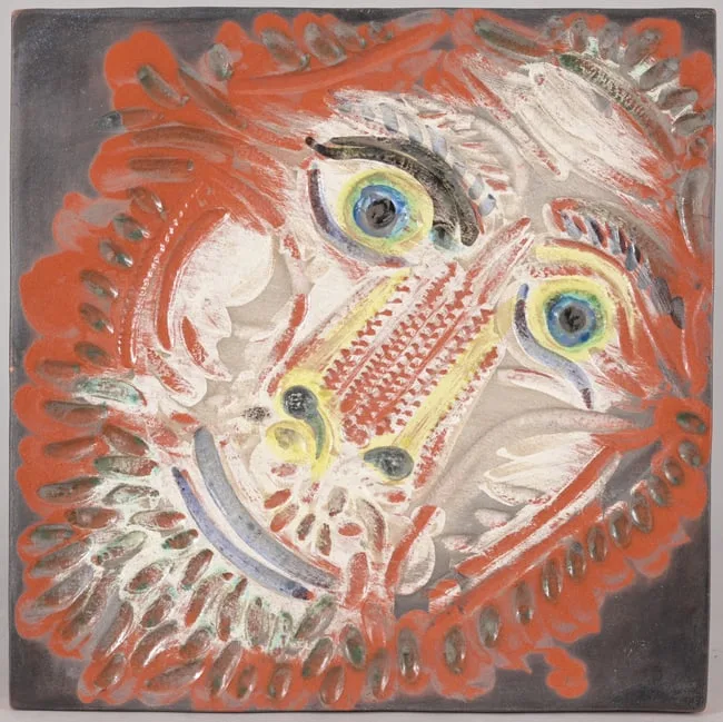 Tete de lion by Pablo Picasso, terracotta, sold Aug 2025