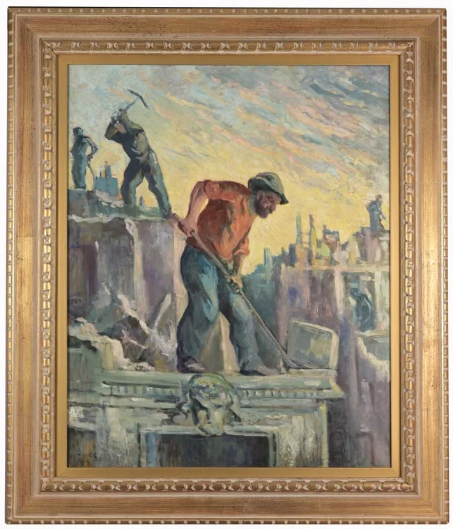 Maximilien Luce, Constructeurs, 1905, Oil on Canvas