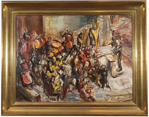 Toscanini at NBC by Theresa Bernstein, 1940, Oil on Canvas, offered Aug 2025
