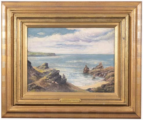 Walter Elmer Schofield, The Coast of Cornwall, oil on board