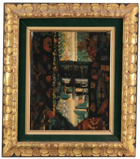Marcel Gromaire, Un coin d'etang, 1947, Oil on Cradled Panel