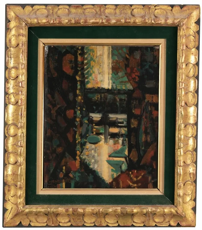 Marcel Gromaire, Un coin d'etang, 1947, Oil on Cradled Panel