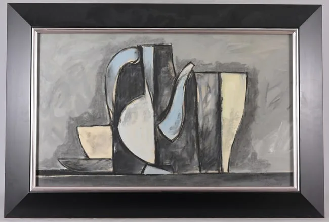 Dulio Barnabe, Still Life, 1954, Gouache & Charcoal