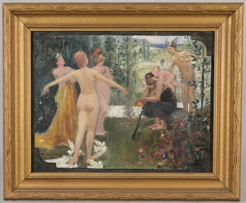 William Pape, Untitled, Oil on Canvas