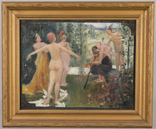Untitled by William Pape, Oil on Canvas, sold Aug 2025