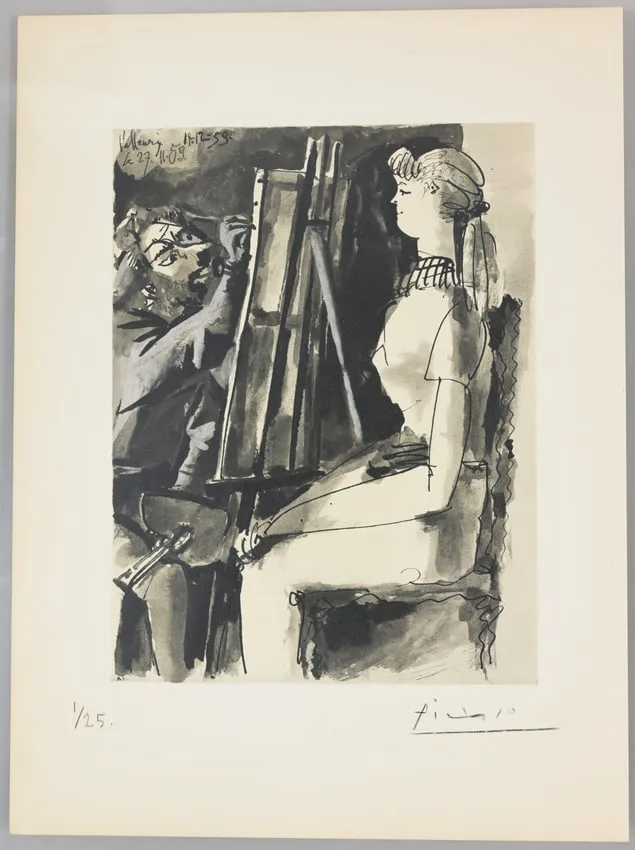 Untitled by Pablo Picasso, Color Lithograph, sold Aug 2025