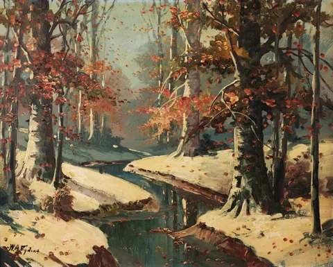 William Arnold Eyden, Untitled, Oil on Masonite