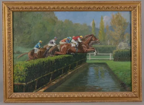 Untitled by Gustave Poetzsch, Oil on Canvas, sold Aug 2025