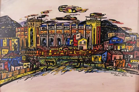 Martin Rosenthal, Palma, Mallorca, 1954, Mixed Media on Paper